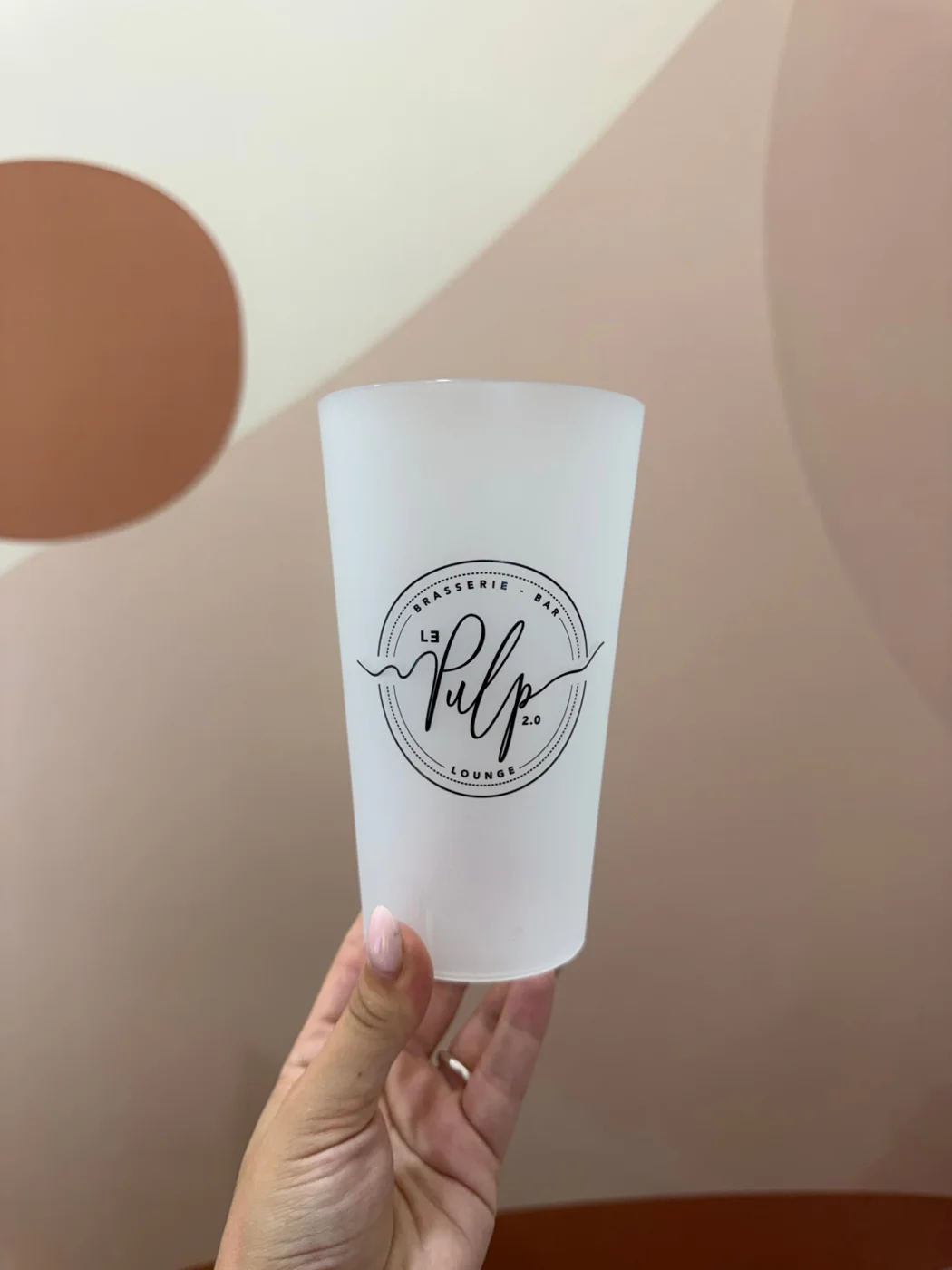 Gobelet réutilisable personnalisé avec le logo Le Pulp 2.0